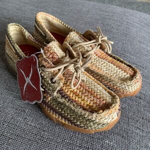 NWT Twisted X raffia loafers. Size 5